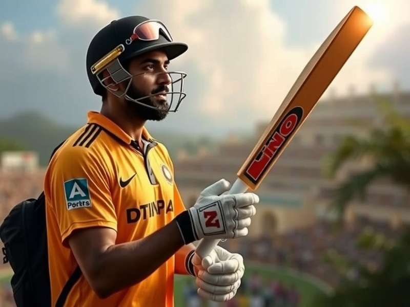 Dhoni S Cricket Dominion Game Screenshot showing MS Dhoni-inspired gameplay with Indian cricket stadium backdrop